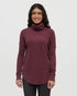 Tentree Women's Highwood Turtleneck - Deep Burgundy