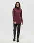 Tentree Women's Highwood Turtleneck - Deep Burgundy
