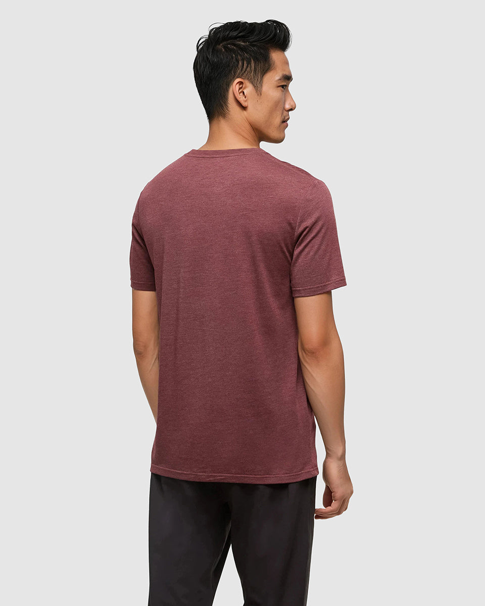 Tentree Men's TreeBlend Baker T-Shirt - Deep Burgundy Heather