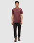 Tentree Men's TreeBlend Baker T-Shirt - Deep Burgundy Heather