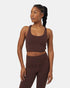 Tentree Women's InMotion Longline Active Bra - Deep Mahogany