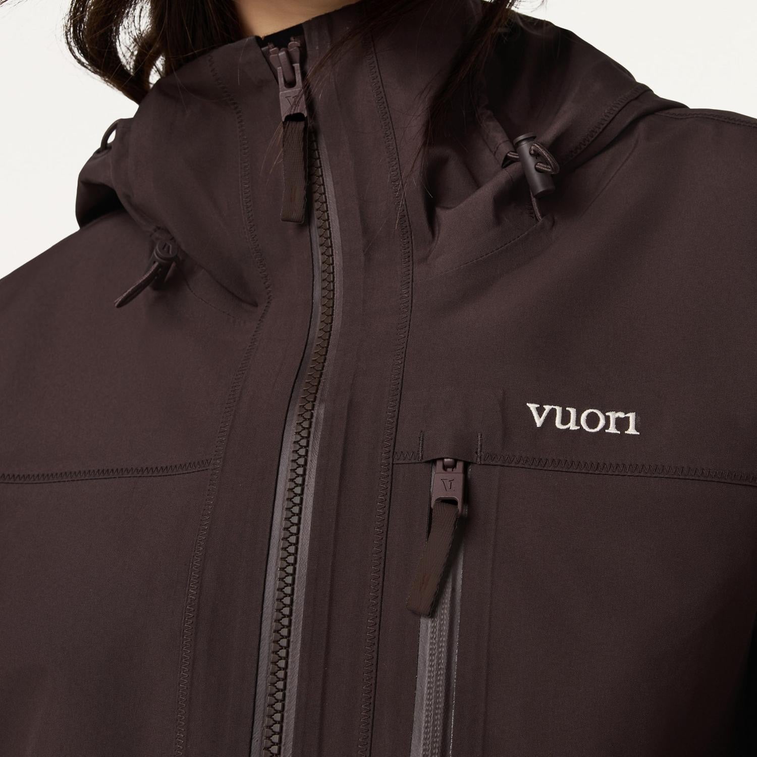 Vuori Taika Shell Jacket - Women's - French Roast - detail