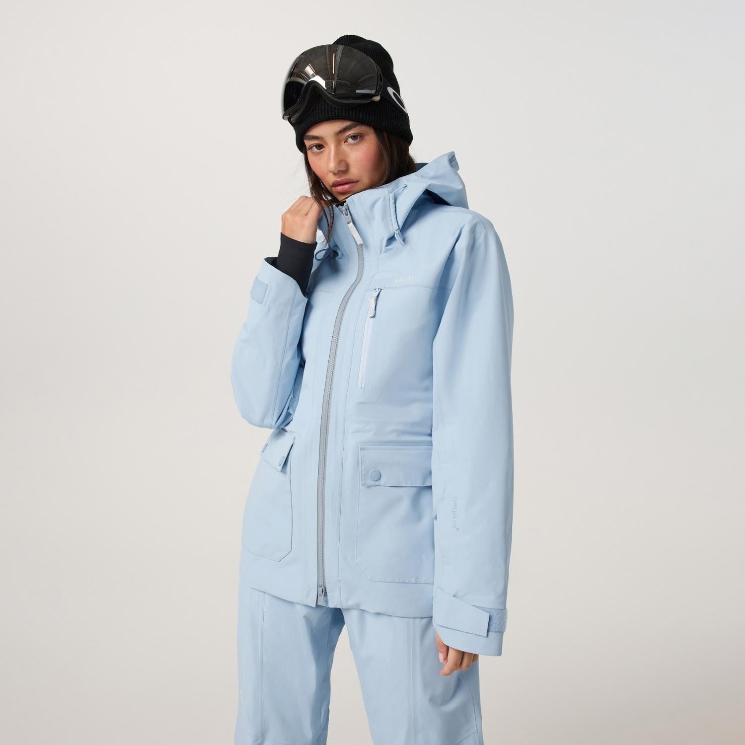 Vuori Taika Shell Jacket - Women's - Crystal Blue - detail