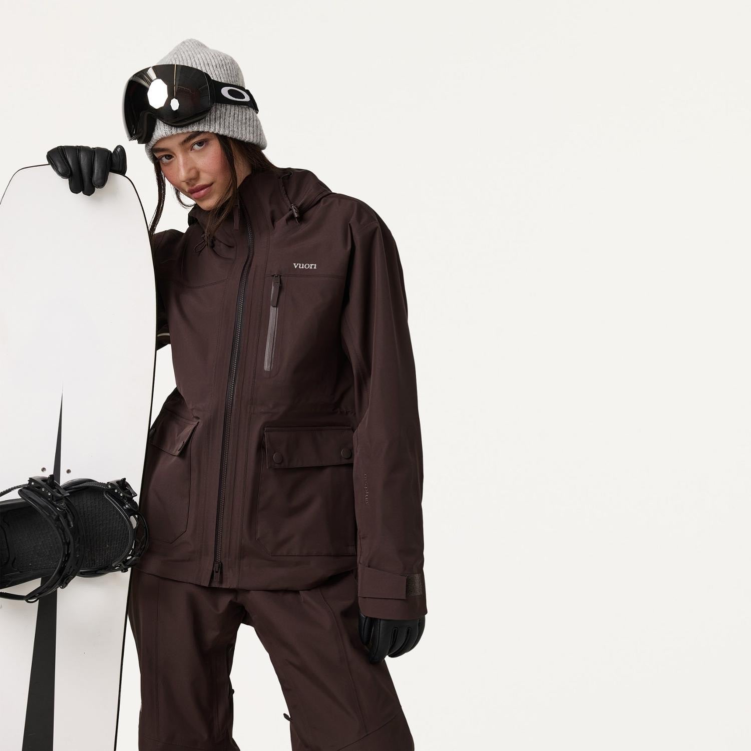 Vuori Taika Shell Jacket - Women's - French Roast - detail