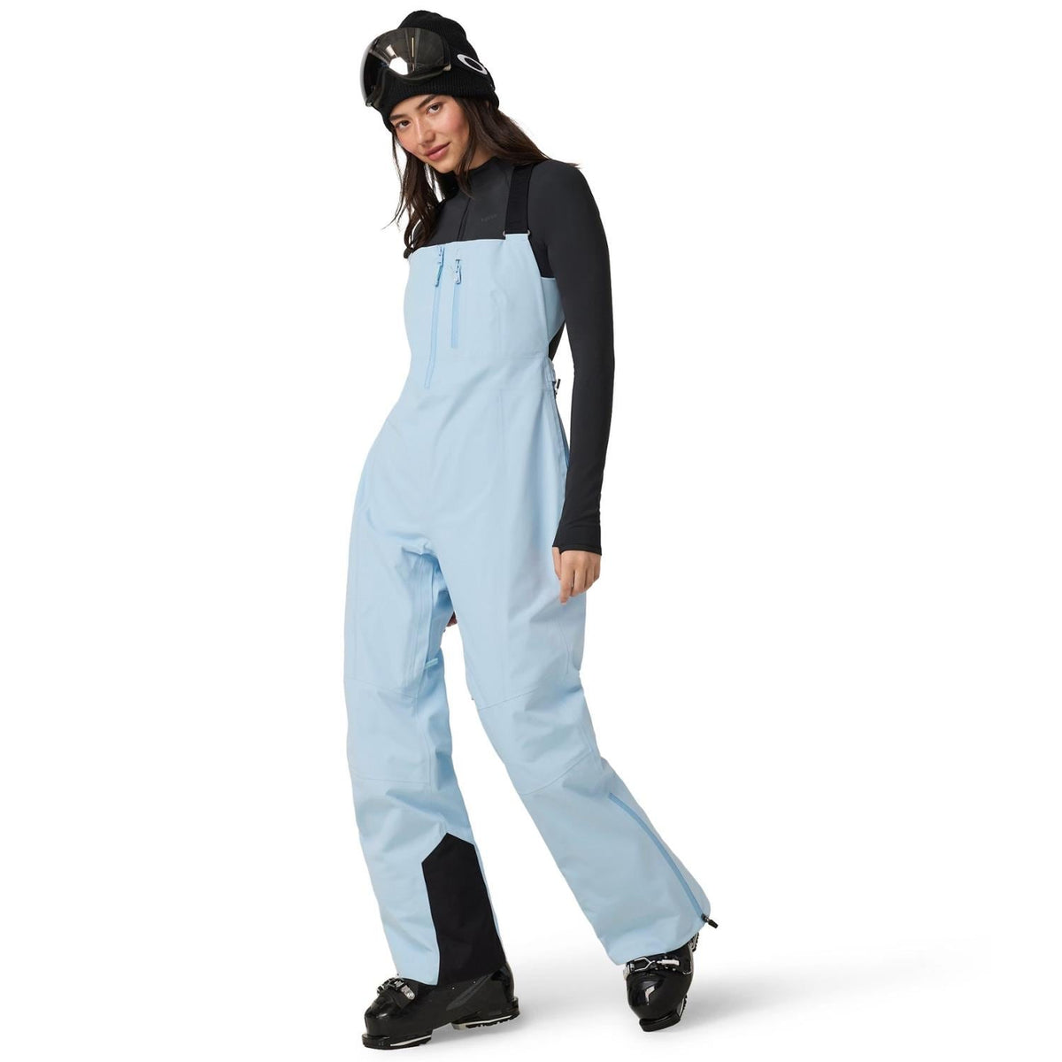 Vuori Taika Shell Bib Pants - Women's - Crystal Blue - detail