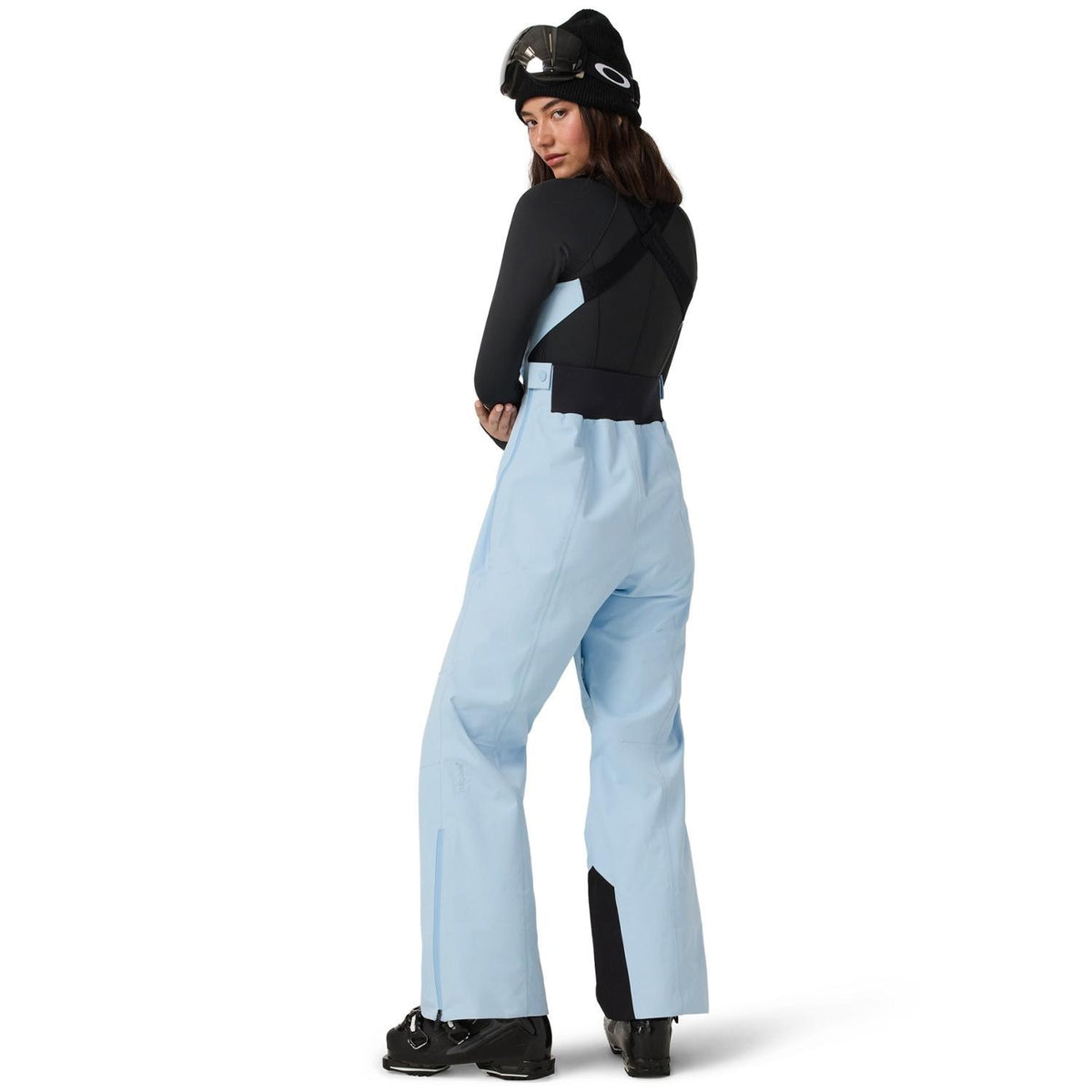 Vuori Taika Shell Bib Pants - Women's - Crystal Blue - detail