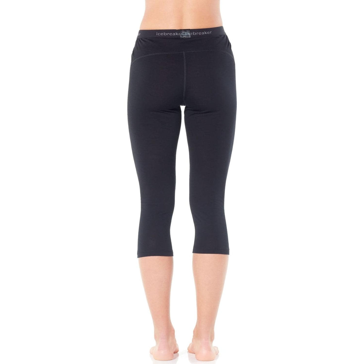 Icebreaker Merino 200 Oasis 3/4 Base Layer Leggings - Women's - Black