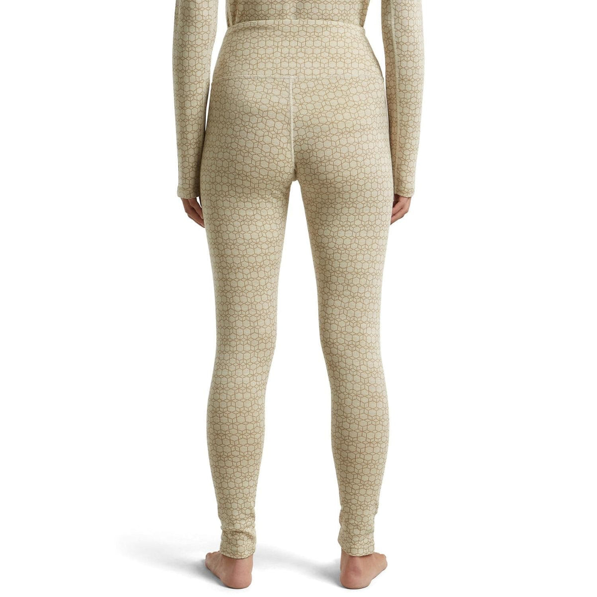 Icebreaker Merino 260 Vertex High-Rise Alpine Geo Base Layer Leggings - Women's - Undyed/Cumin/J