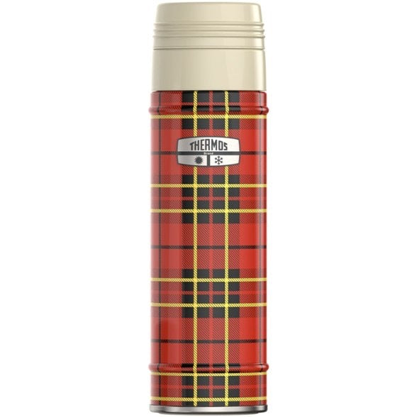 THERMOS LLC Stainless-Steel Direct Drink Bottle - 24 fl. oz. - Plaid