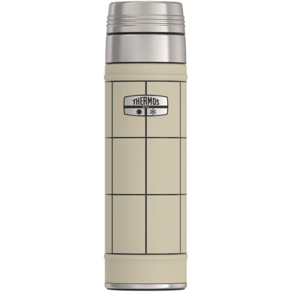 THERMOS LLC Stainless-Steel Direct Drink Bottle - 24 fl. oz. - Neutral Grid