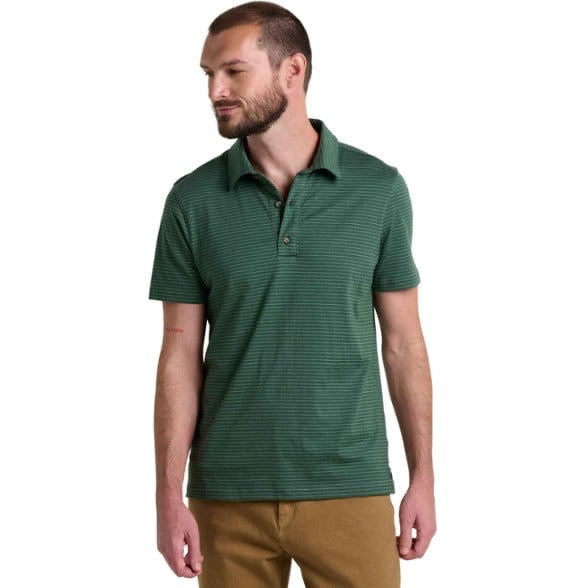 Toad&Co Tempo Polo Shirt - Men's - Cilantro Pattern