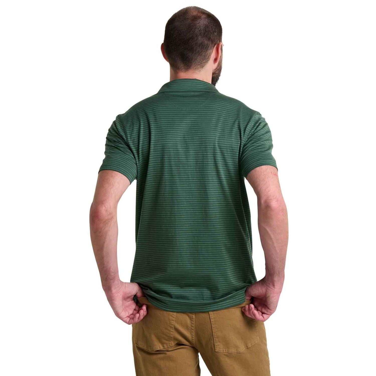 Toad&Co Tempo Polo Shirt - Men's - Cilantro Pattern