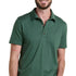 Toad&Co Tempo Polo Shirt - Men's - Cilantro Pattern - detail