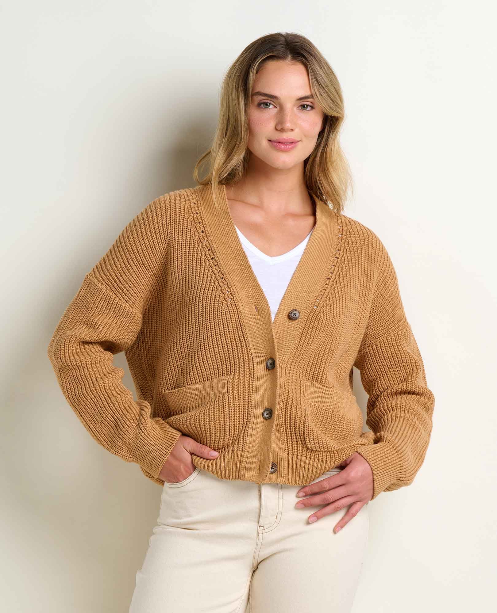 Toad&Co Bianca Shaker Cardigan - Women's - Camel