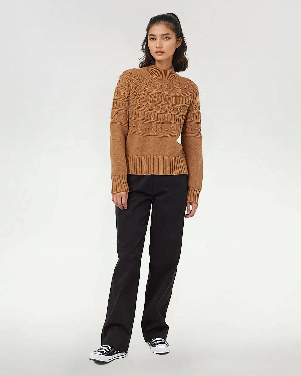 Tentree Women's Colson Sweater - Camel Heather