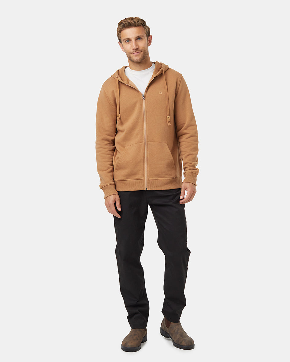 Tentree Men's Reynard Zip Hoodie - Camel