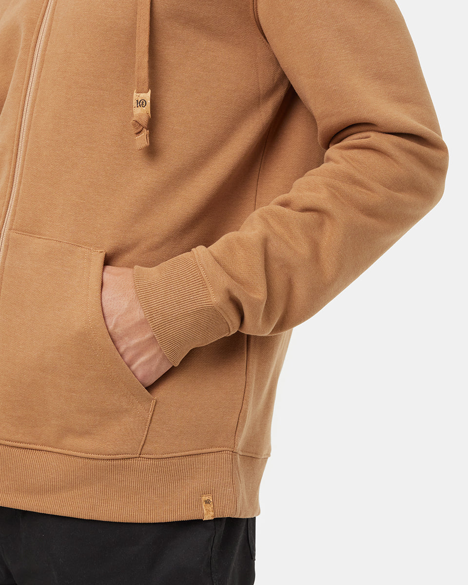 Tentree Men's Reynard Zip Hoodie - Camel