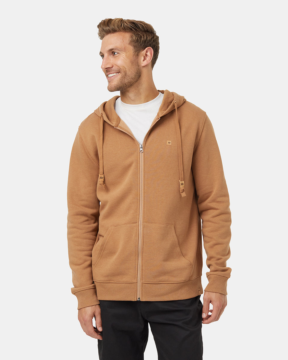 Tentree Men's Reynard Zip Hoodie - Camel