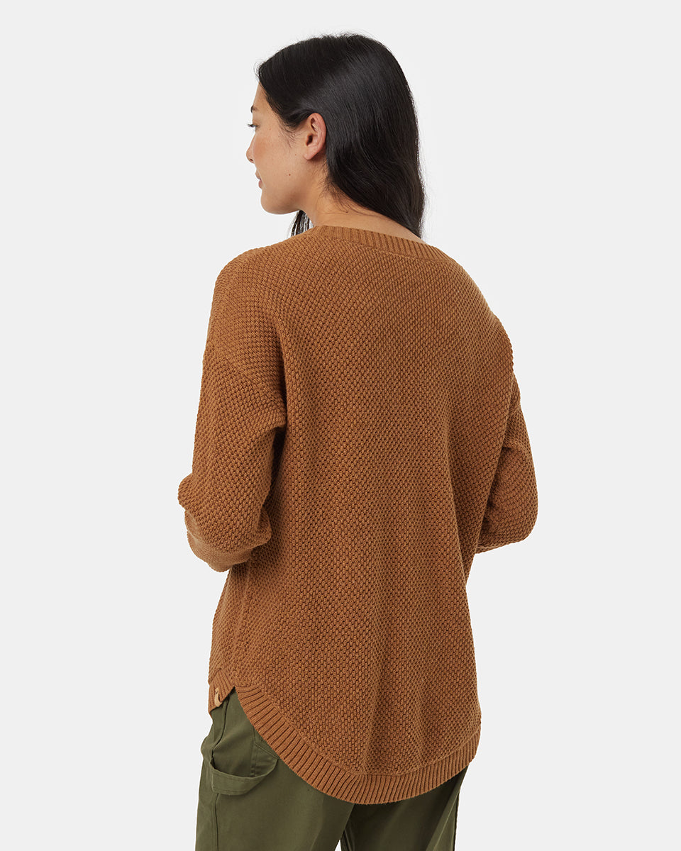 Tentree Women's Broughton Sweater - Camel Heather