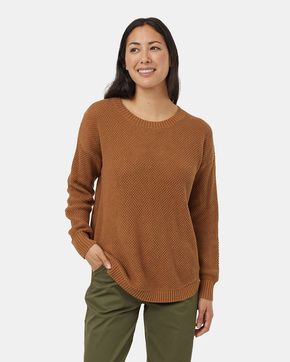 Tentree Women's Broughton Sweater - Camel Heather