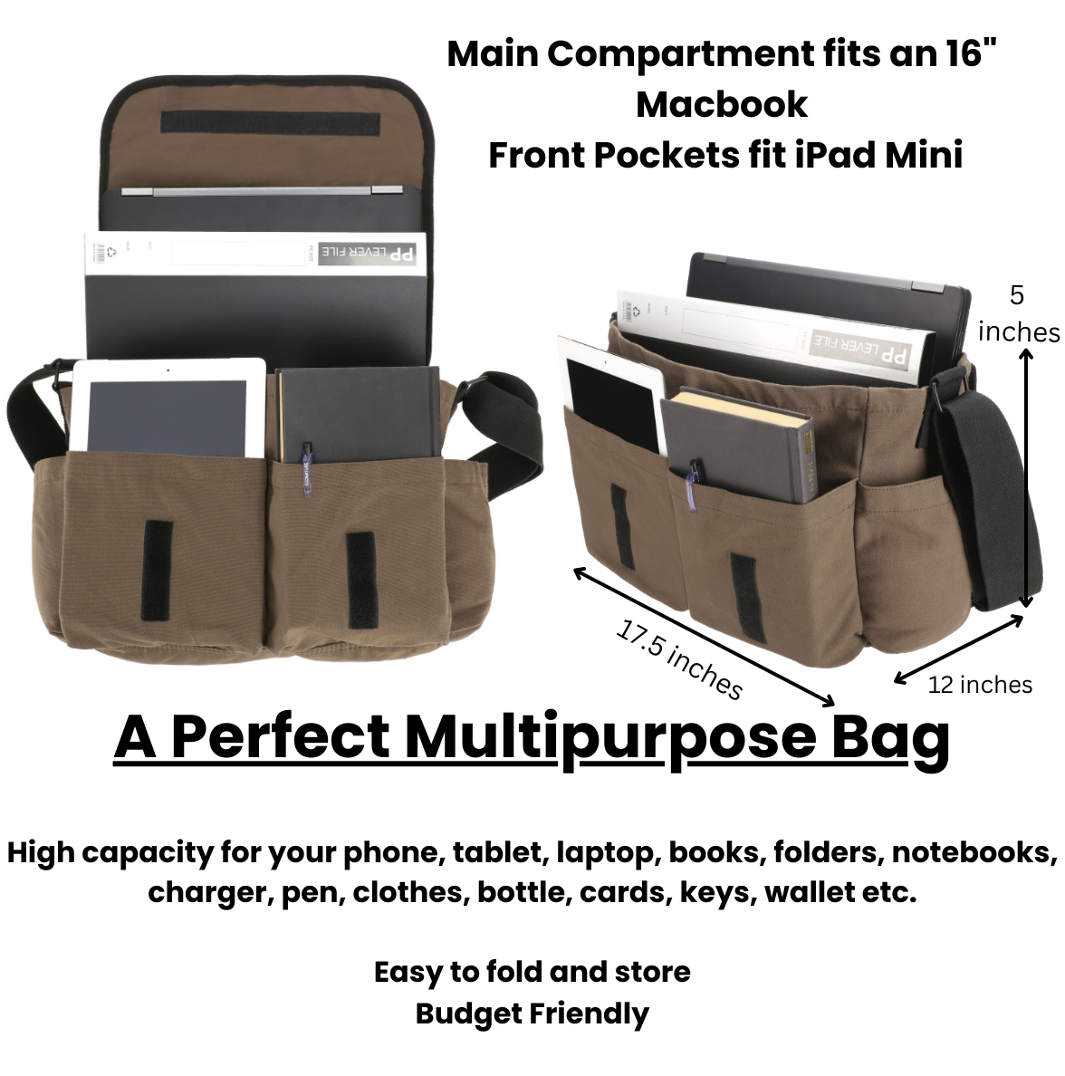 White Duck Filios Messenger Bag