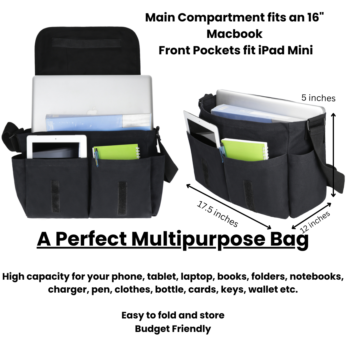 White Duck Filios Messenger Bag