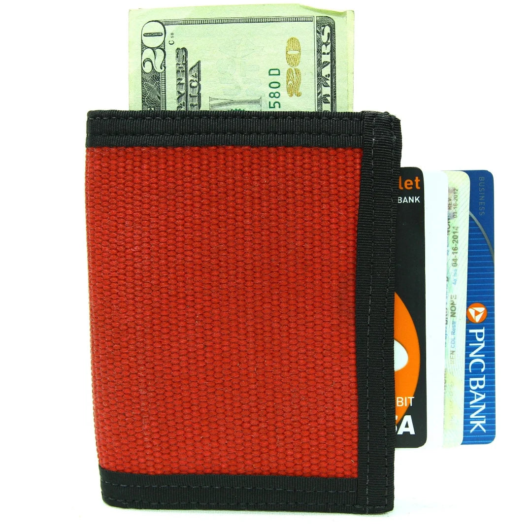 Recycled Firefighter Captain Wallet - Firehose Edition — product view 26