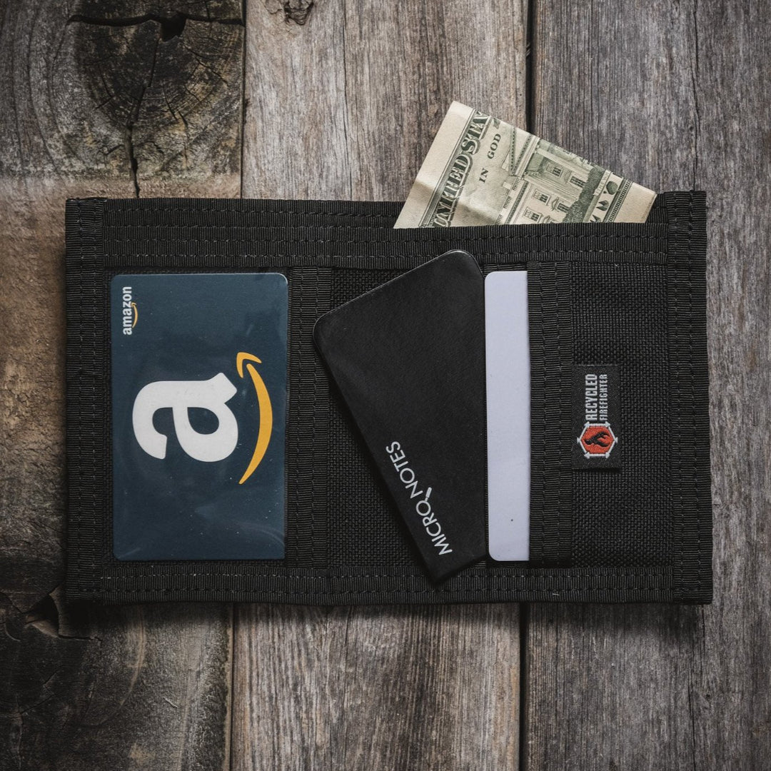 Recycled Firefighter Captain Wallet - Firehose Edition — product view 31