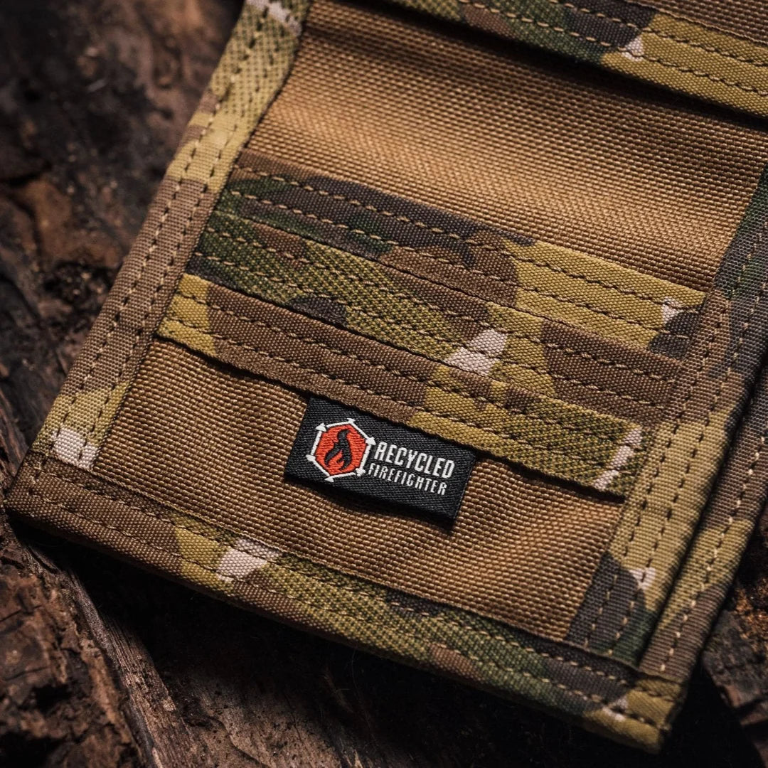 Recycled Firefighter Captain Wallet - Firehose Edition — product view 32