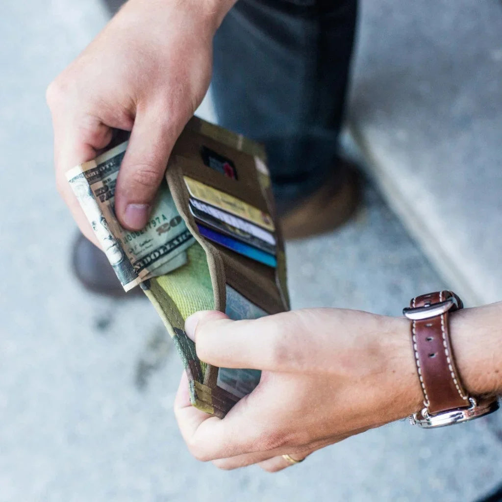 Recycled Firefighter Captain Wallet - Firehose Edition — product view 34