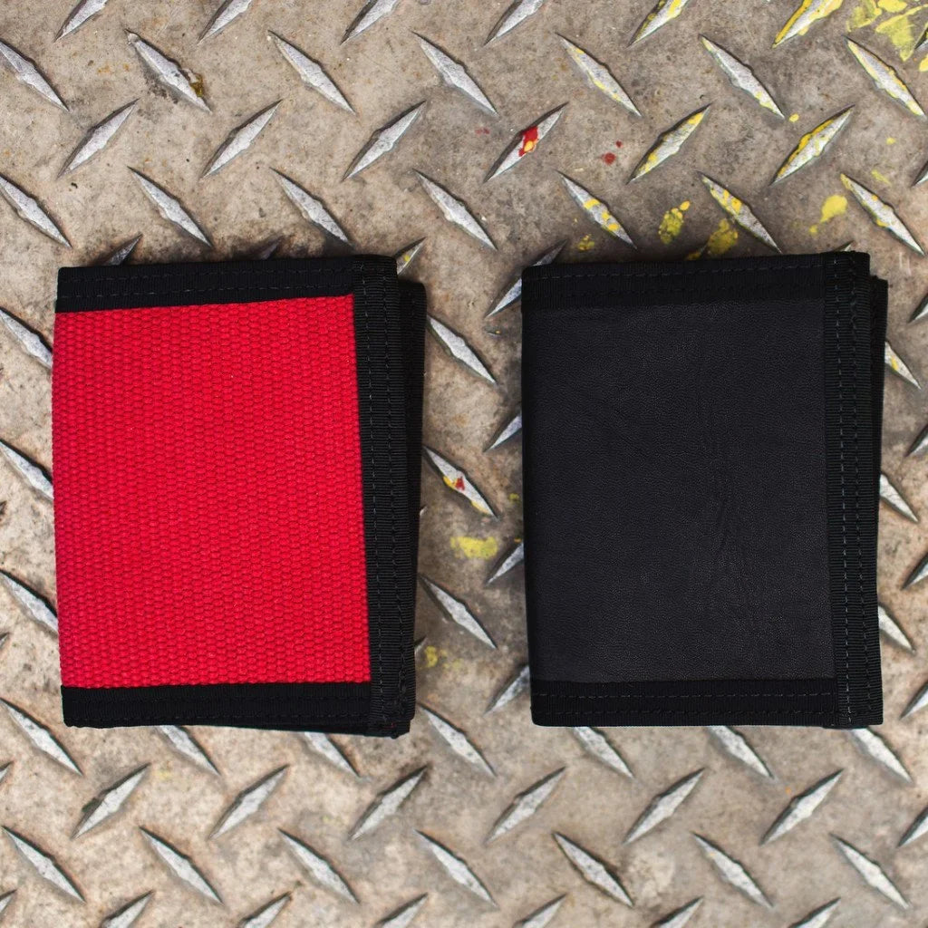 Recycled Firefighter Captain Wallet - Firehose Edition — product view 36