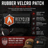 Recycled Firefighter Rubber Velcro Patch — product view 3
