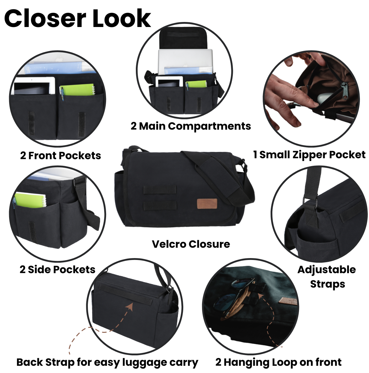 White Duck Filios Messenger Bag