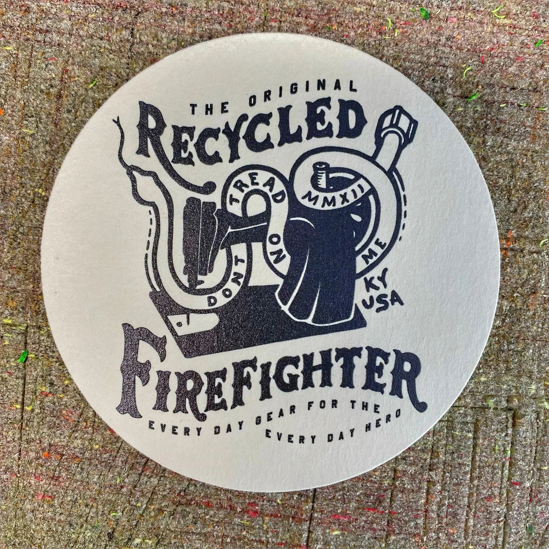 Recycled Firefighter Coaster — product view 6