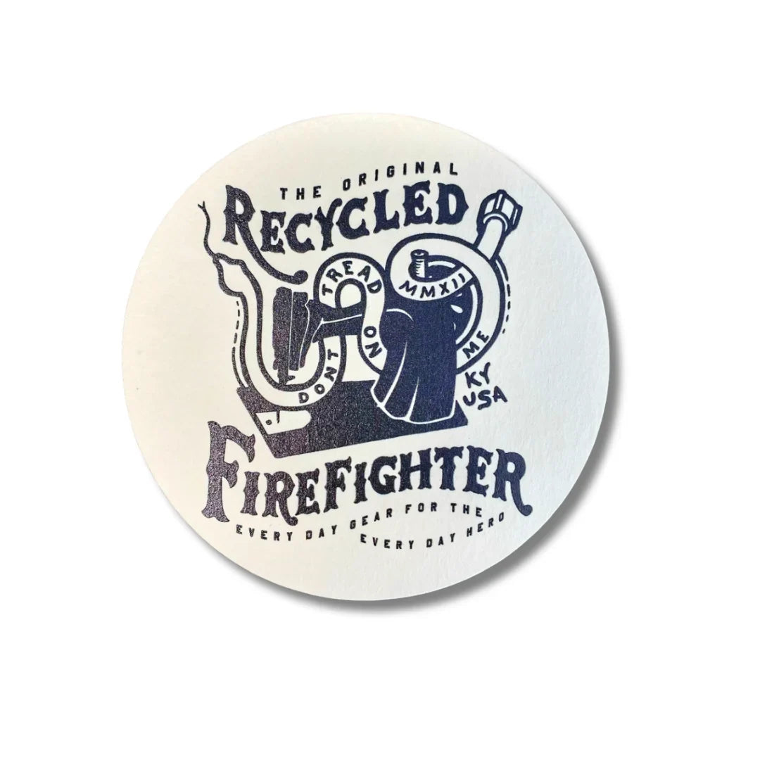 Recycled Firefighter Coaster — product view 1