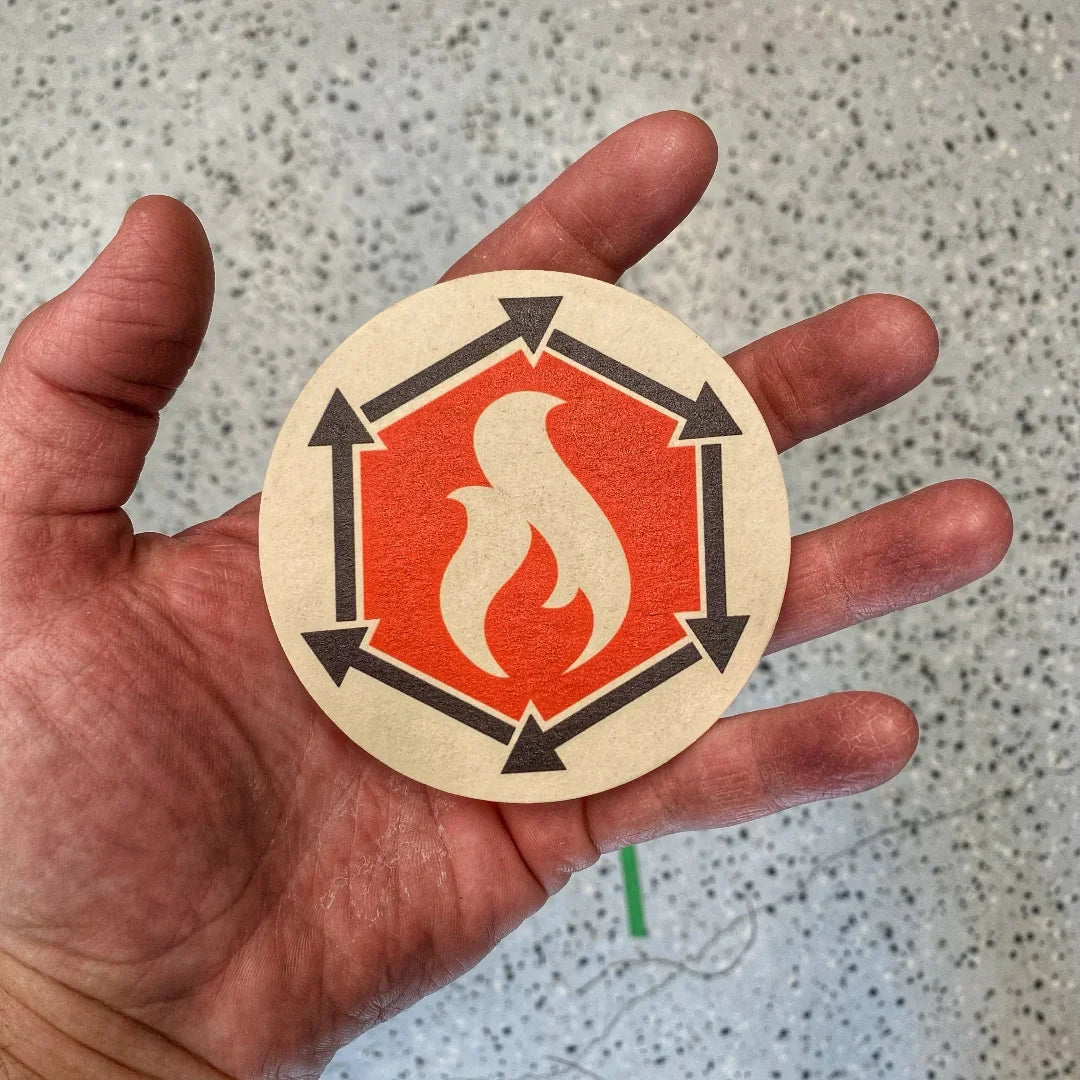 Recycled Firefighter Coaster — product view 7