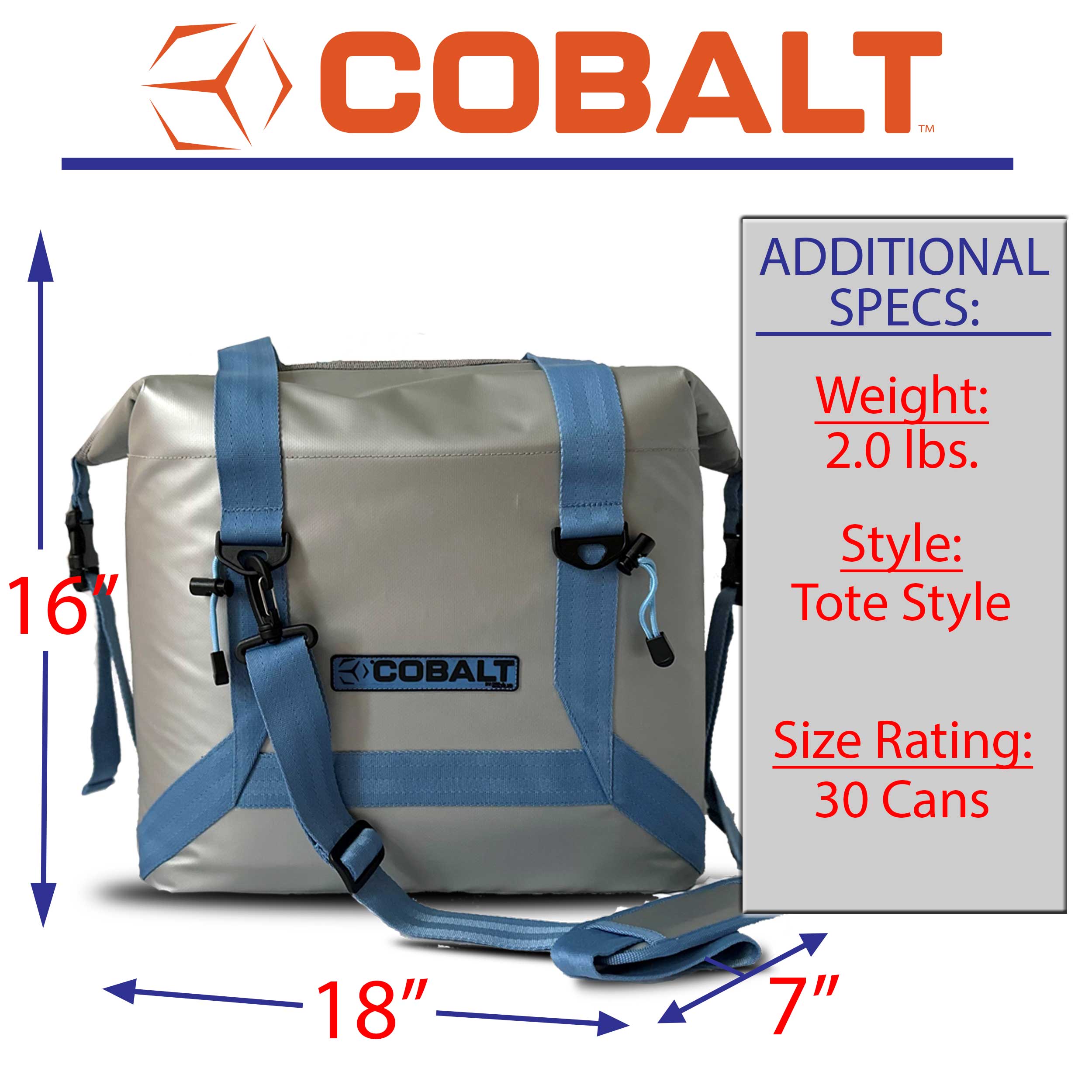 Blue Coolers Cobalt Soft Sided Cooler Tote