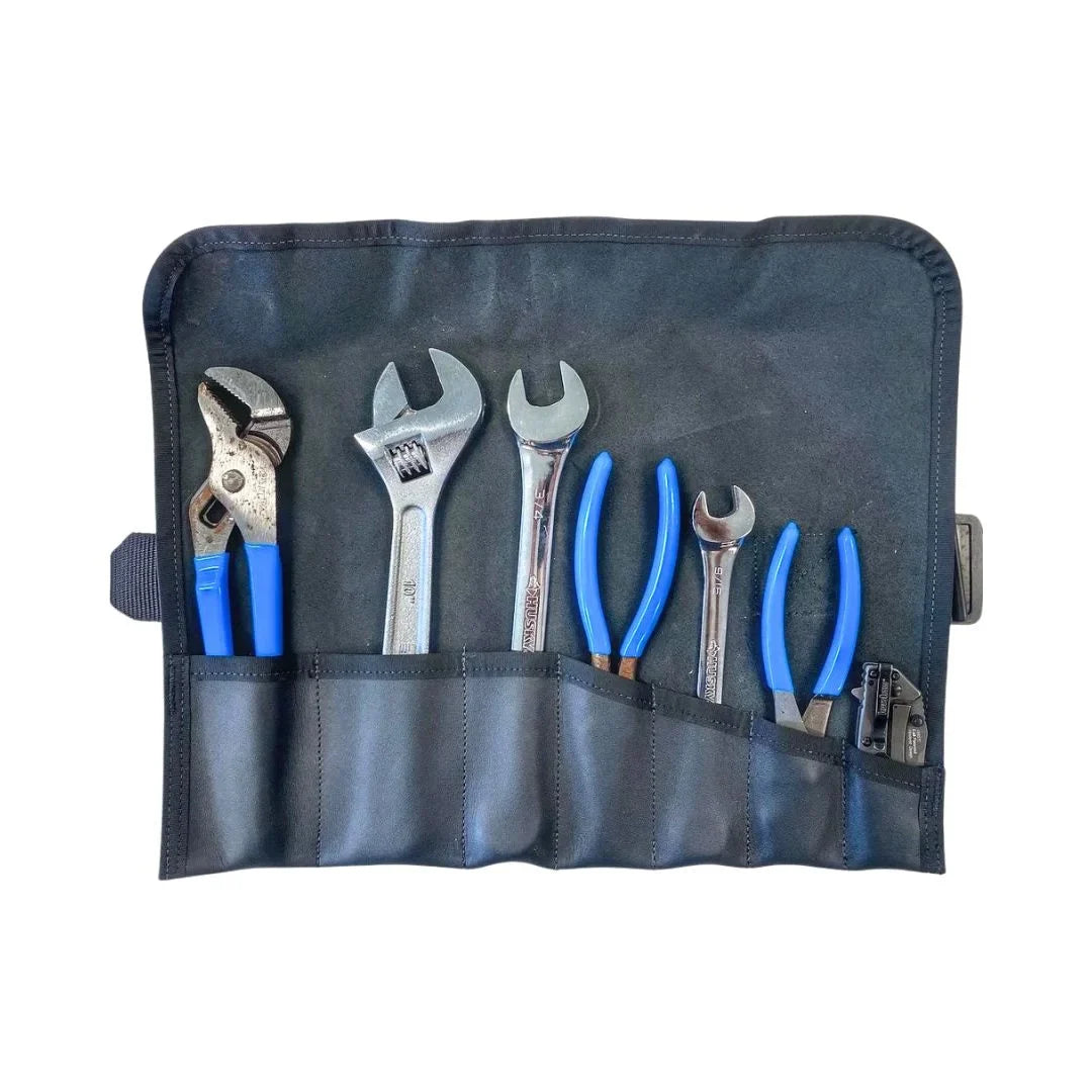 Recycled Firefighter Combat Leather Tool Roll — product view 7