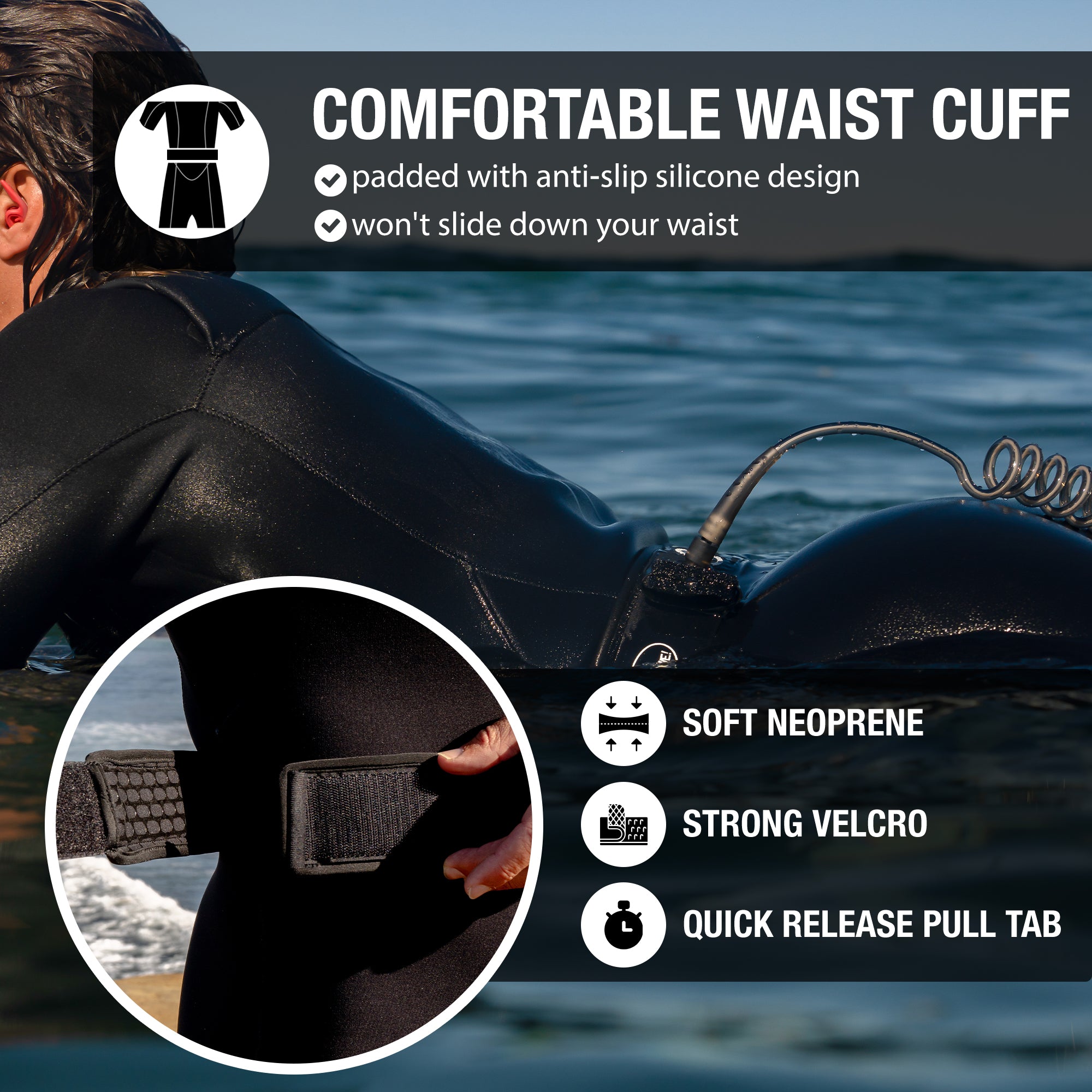 Foil Waist Leash by Ho Stevie!