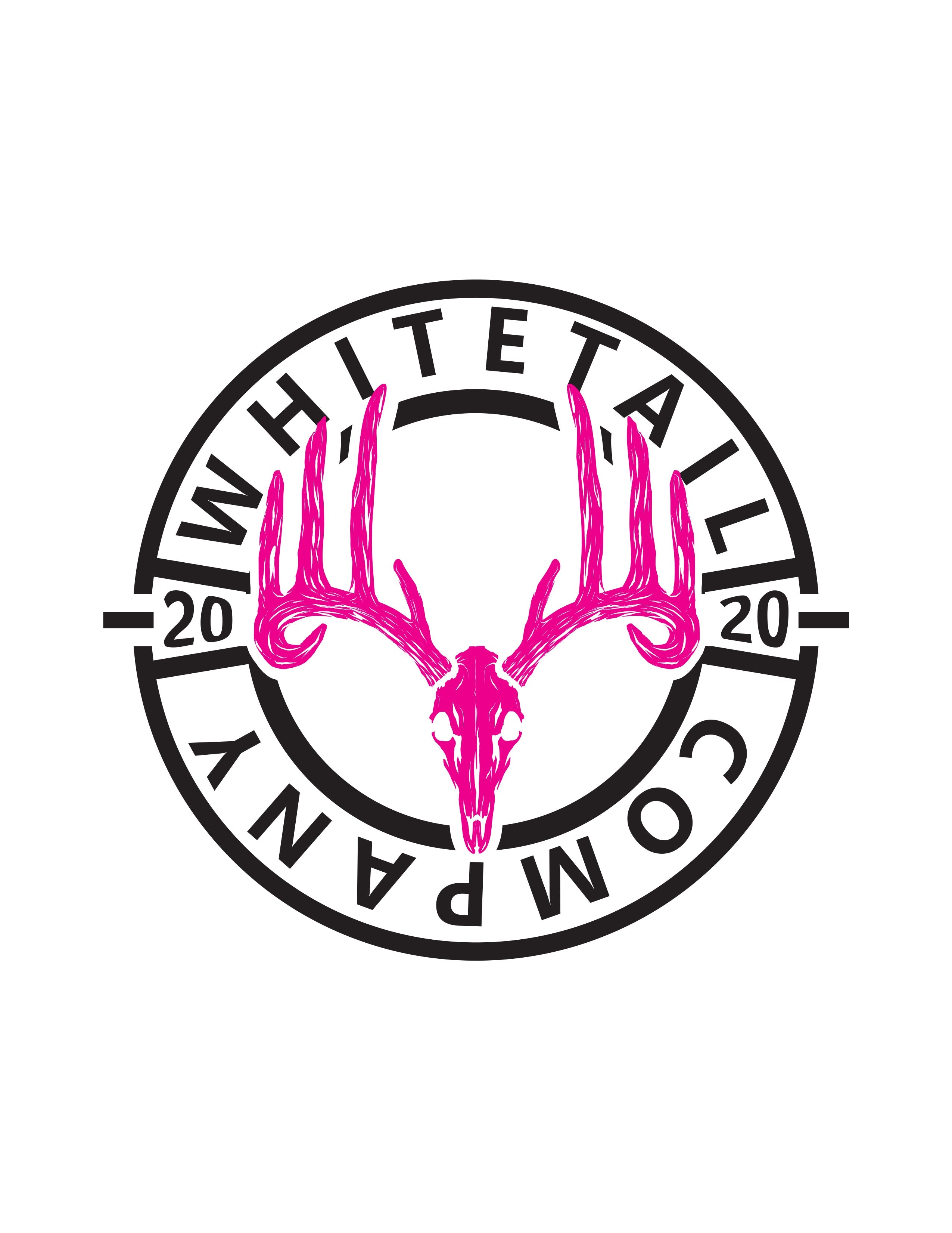 Whitetail Co. Pink Skull Crop Sweatshirt