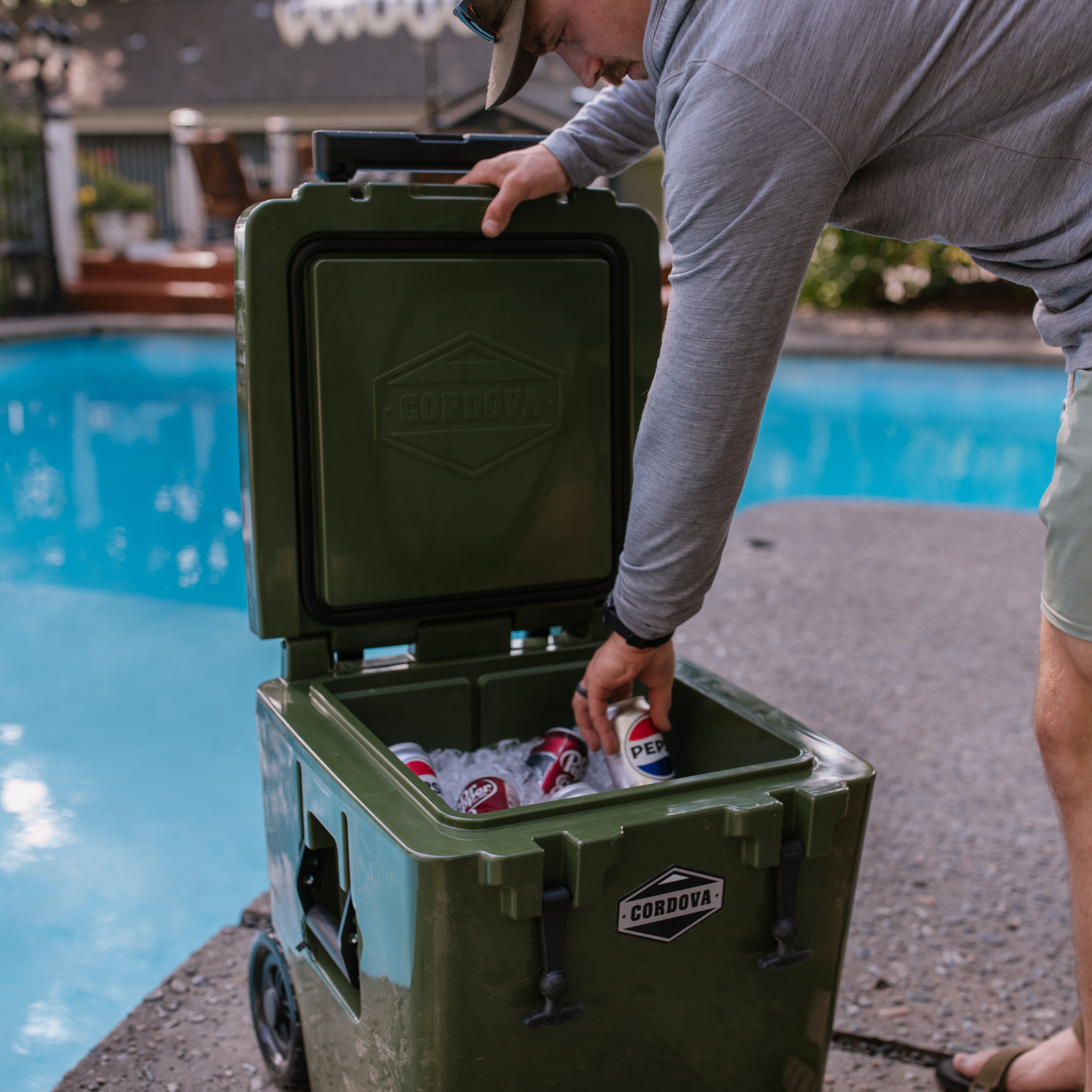 Cordova 50 qt Outpost Class™ Wheeled Cooler — view 60