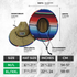 COR Surf Straw Lifeguard Sun Beach Hats for Adults - Sarape — view 4