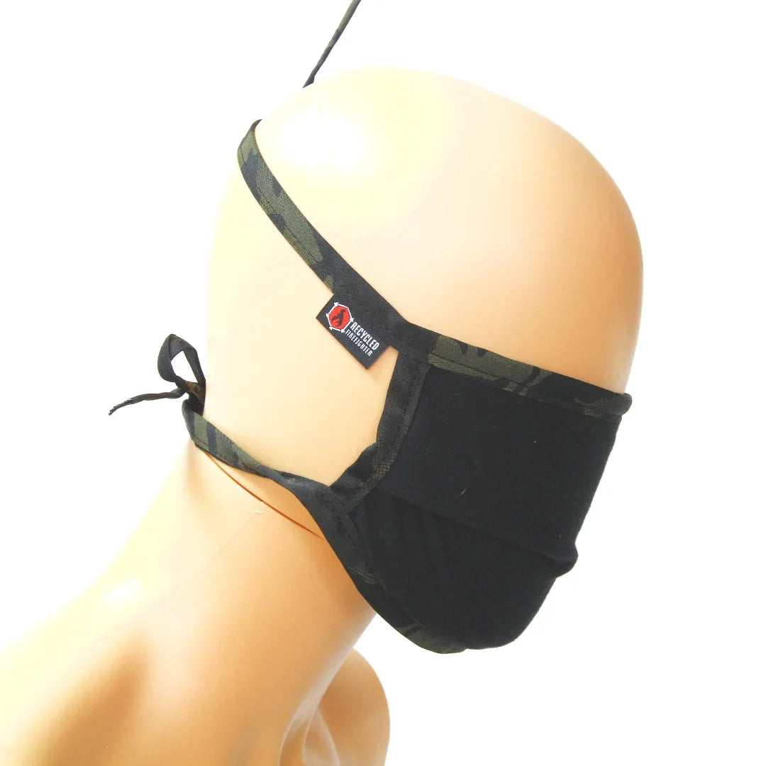 Recycled Firefighter Cotton Shop Mask — product view 4