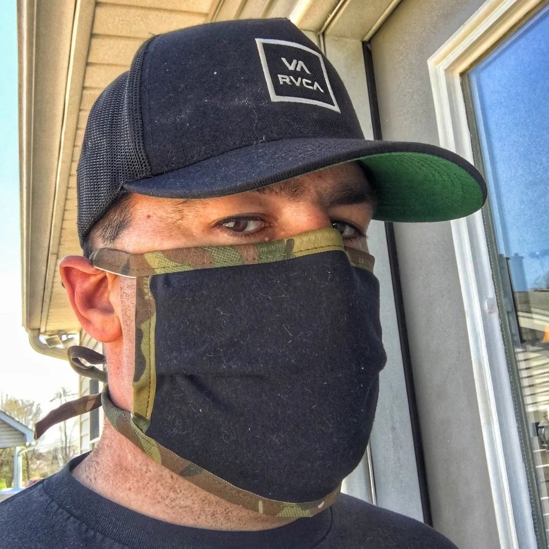 Recycled Firefighter Cotton Shop Mask — product view 22