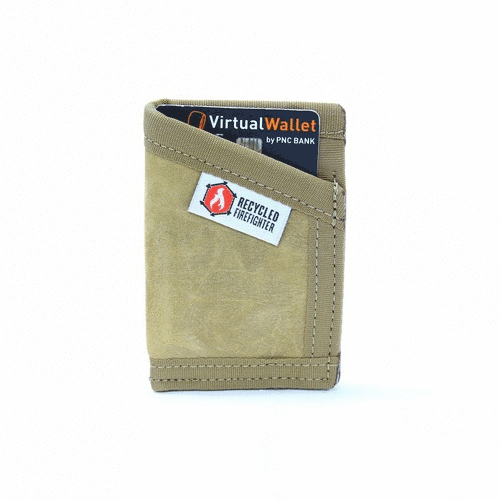 Recycled Firefighter Sergeant Wallet - Combat Boot Leather Edition — product view 28