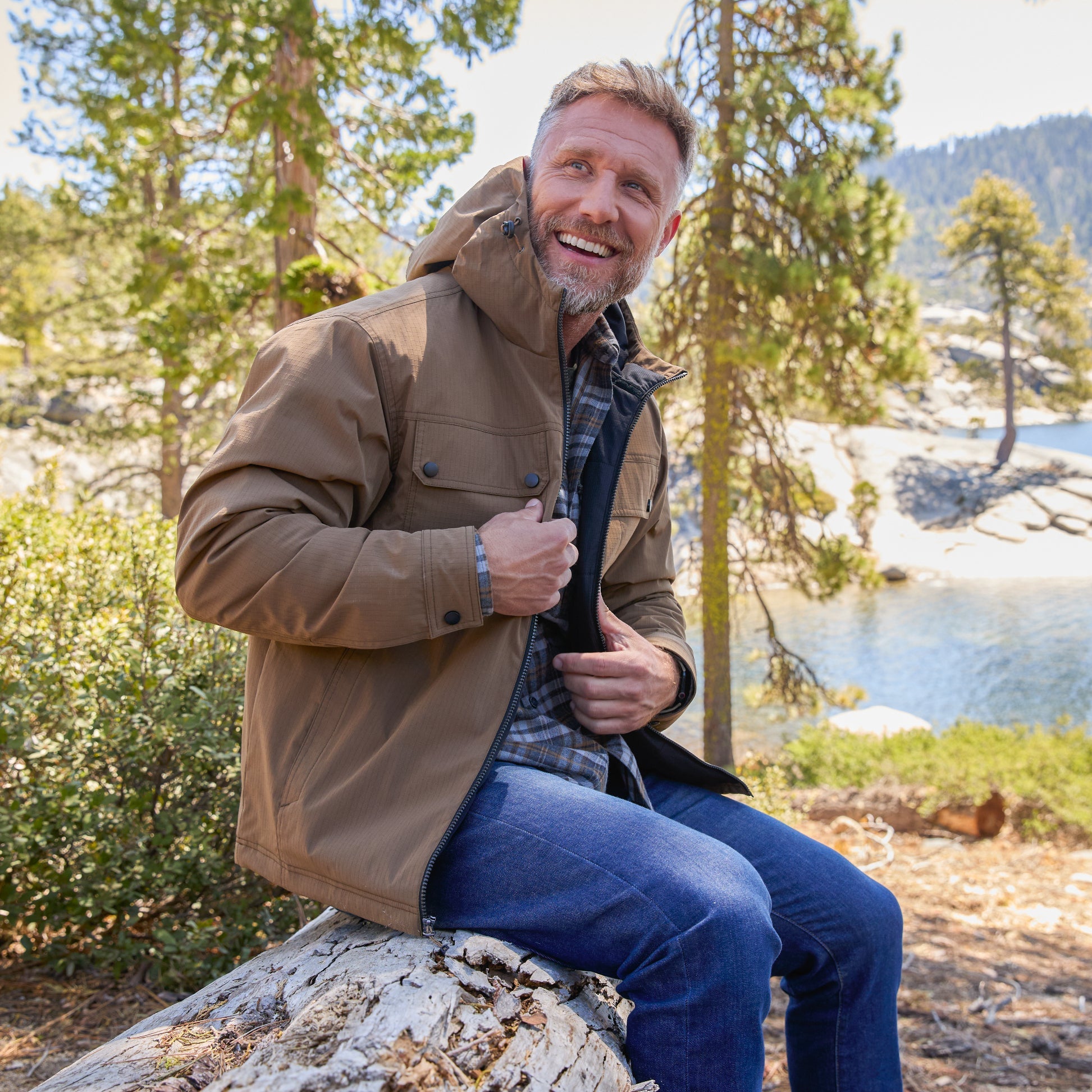 Free Country Men's Hooded Cruiser Midweight Jacket