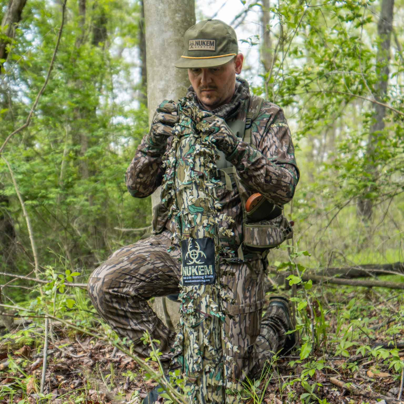 Nukem Hunting Blind - Mossy Oak Greenleaf 3D Leafy – product image 5