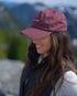 Tentree Slogan Peak Hat - Deep Mahogany Take A Hike