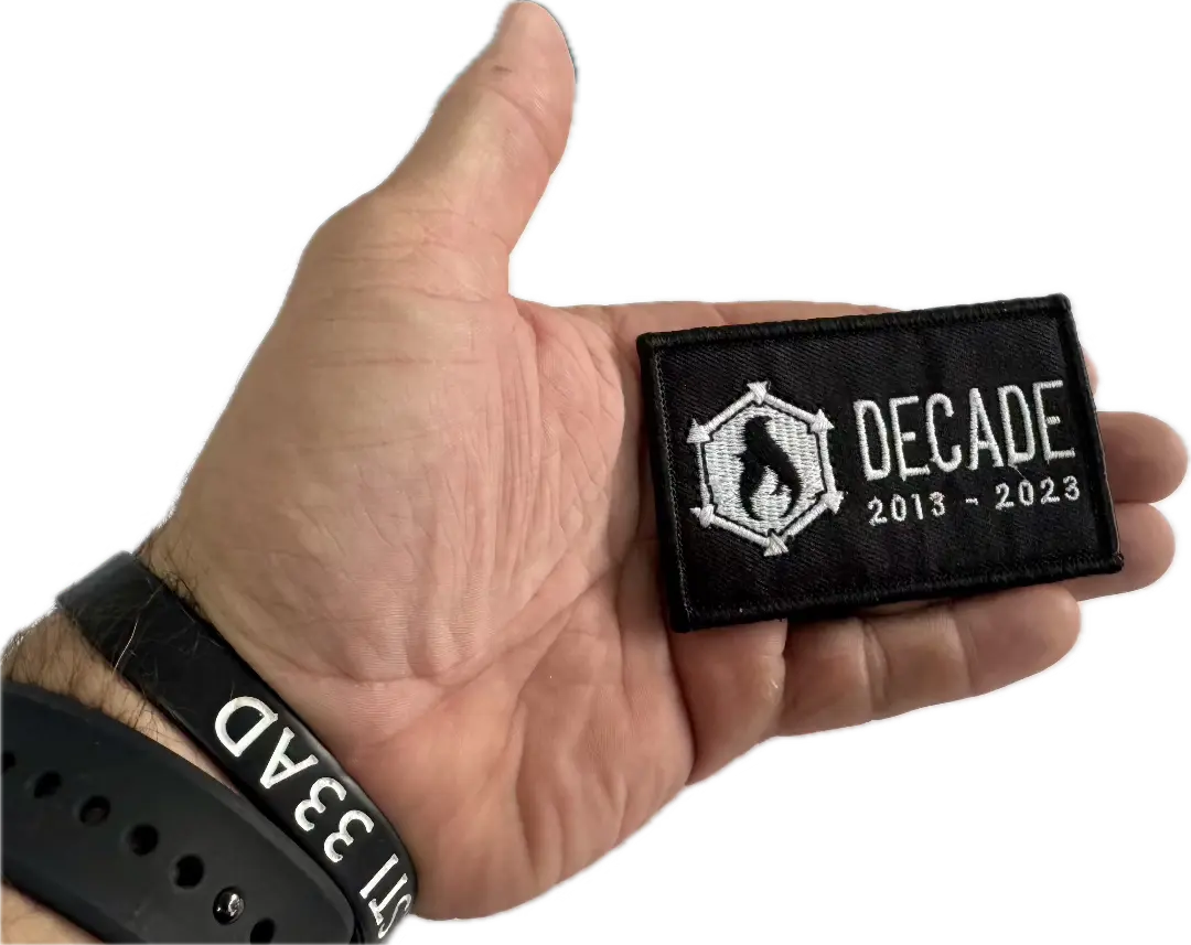 Recycled Firefighter Decade Patch — product view 2