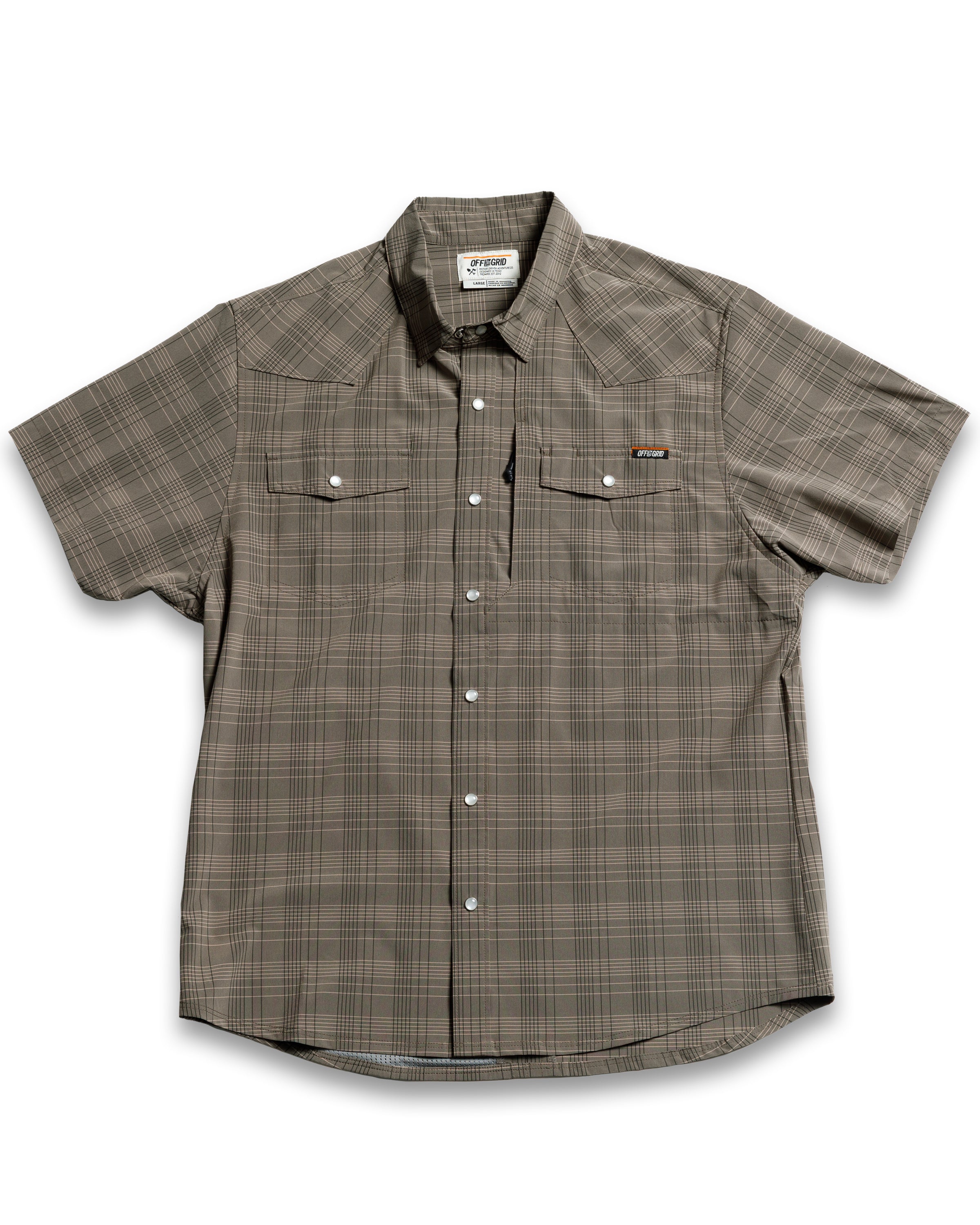 Off The Grid Surplus Deke SS Shirt - Beluga Brown